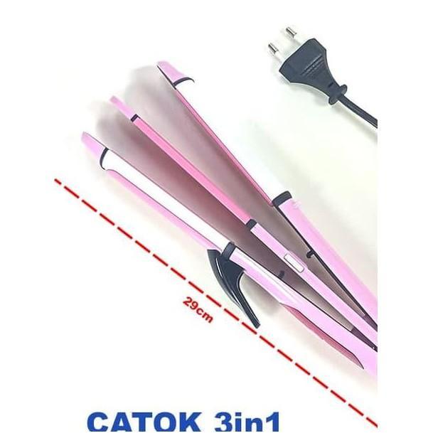 CATOKAN RAMBUT 3in1 SONAR SN-720 Lurus Keriting Gerigi Alat Catok Straighten Curly Wave Hair Plat