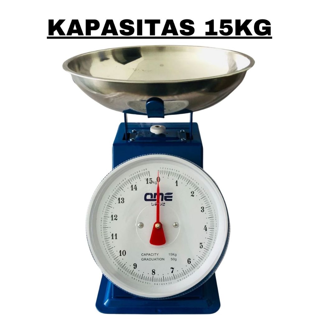 Timbangan Jarum Analog 5 10 15 20 Kg Dengan Mangkok / Kitchen Scale Alat Timbang Berat Garis Ukur Manual Buah Sayur Telur Kue Tepung Ikan Daging Bahan Besi Stainless Anti Karat / Peralatan Dapur Perlengkapan Rumah Tangga Pasar Warung Multifungsi Termurah