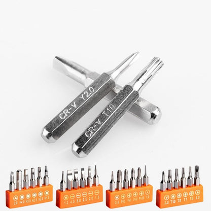 Obeng Flexible Set 28pcs - Alat Service Reparasi Pembuka Baut Mur HP Jam Tangan Kamera Laptop Komputer  PC / Screwdriver Bits Tools 28in1 / Peralatan Perkakas Tangan Service Bengkel Elektronik Serbaguna Mata Minus Plus Bunga Tweezer