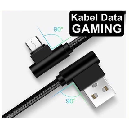 Kabel Data Charger Game L 100 cm Micro USB Android Kabel Gaming L Shape