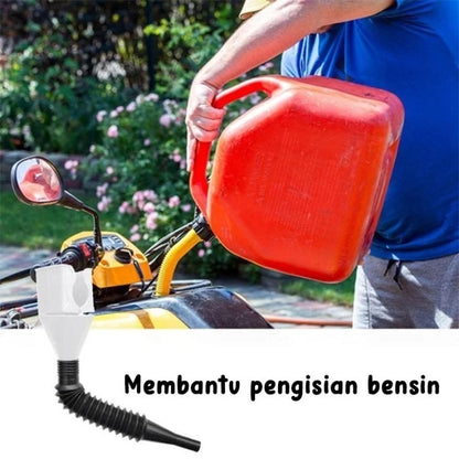 Corong Teleskopik Lipat Flexible / Alat Bantu Pengisi Cairan Bensin Oli Minyak Air Tanki Kendaraan Serbaguna / Telescopic Funnel Bahan Plastik ABS Selang Pengisian Bahan Motor Mobil Truk Portable Dapat Ditekuk Dilipat Fleksibel Multifungsi