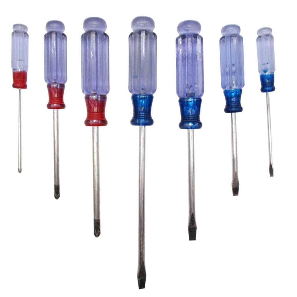 Obeng Set 7 Pcs Kepala Magnet Fatick Screwdriver Tools Multifungsi Batang Mata + - Bunga Min Plus