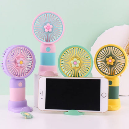 Kipas Angin Genggam Tangan Motif Bunga 2in1 + Holder Penyangga HP / Handy Mini Fan Portable Rechargeable Elektrik Karakter Lucu Travel Size Travelling Outdoor Konser Piknik Pantai Jogging CFD Jalan Luar Ruangan Make Up Skincare Kamar Emergency Multifungsi