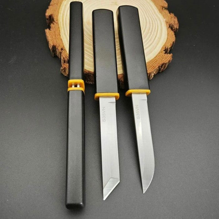 Pisau Dapur 2in1 - Alat Pemotong Daging Sayur Buah 2pcs / Chef Knife Japanese Bahan Baja Stainless Anti Karat Super Tajam / Piso Koki Jepang Pengiris Wortel Timun Kentang / Perlengkapan Kitchen Praktis Food Grade Multifungsi