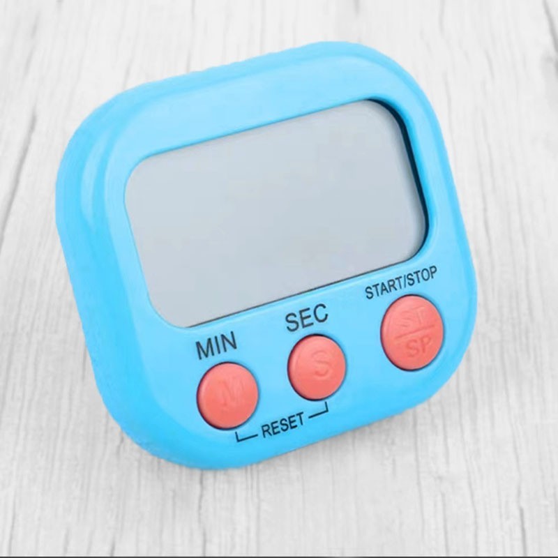 Timer Dapur Pengatur Waktu Masak Clock Stopwatch / Digital Kitchen LED Display Magnetic Alat Dapur Pengukur Timing Kematangan Memasak Merebus Oven Kue Makanan Tepat Waktu / Alarm Pengingat Belajar Olahraga Gym Berenang Lomba Hitung Mundur Multifungsi
