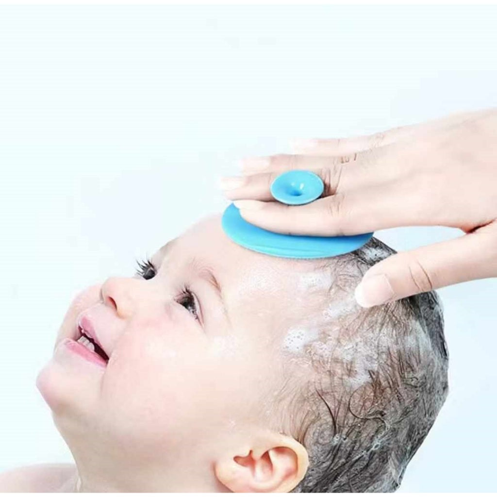 Sikat Rambut Pijat Kepala Bayi Brush Silicone Shampo Head Scalp Hair Massage Sisir Keramas Silikon Lembut