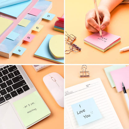 Sticky Notes Polos 76x76MM 100lembar Kertas Catatan Kecil Mini Note Stick Paper Pembatas Halaman Pengingat Tugas Pekerjaan Job Reminder Memo Pesan Tempel Komputer Meja Kerja Telepon Halaman Buku Warna Macaron Pastel Soft Colour