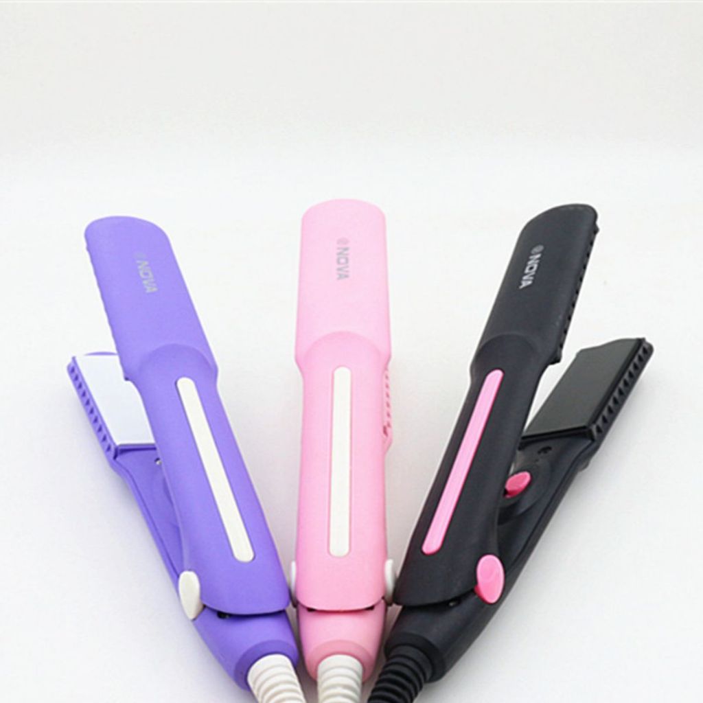 Catokan Rambut Inova SX-8006 Pelurus & Keriting 2in1 Tidak Merusak Rambut / Stylish Hair Straightener Curling Iron Catok Listrik Travel Smoothing Rebonding Cepat Panas Low Watt Alat Peralatan Styling Portable Curly Wave Ombak Variasi Ceramic Plate