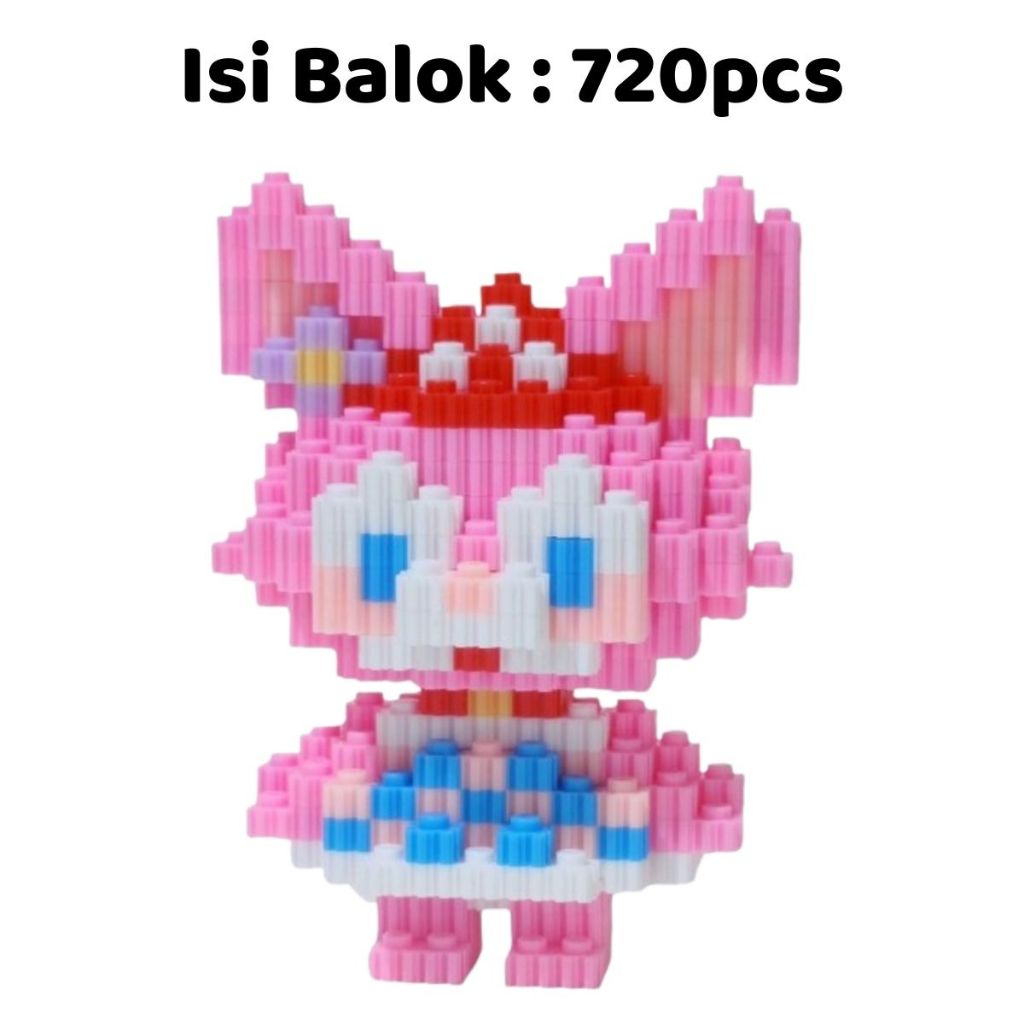 Lego Brick DIY 3D Karakter Kartun / Mainan Balok Susun Mini Motif Lucu / Mainan Edukasi Anak Melatih Ketangkasan Dan Kreativitas Anak / Nano Block Building Puzzle Hadiah Ulang Tahun Kado Goody bag Anak Sahabat Teman Pacar Koleksi Pajangan Hiasan Rumah