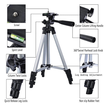 PAKET HEMAT Tripod Weifeng 1M + Holder U FREE Tomsis Bluetooth