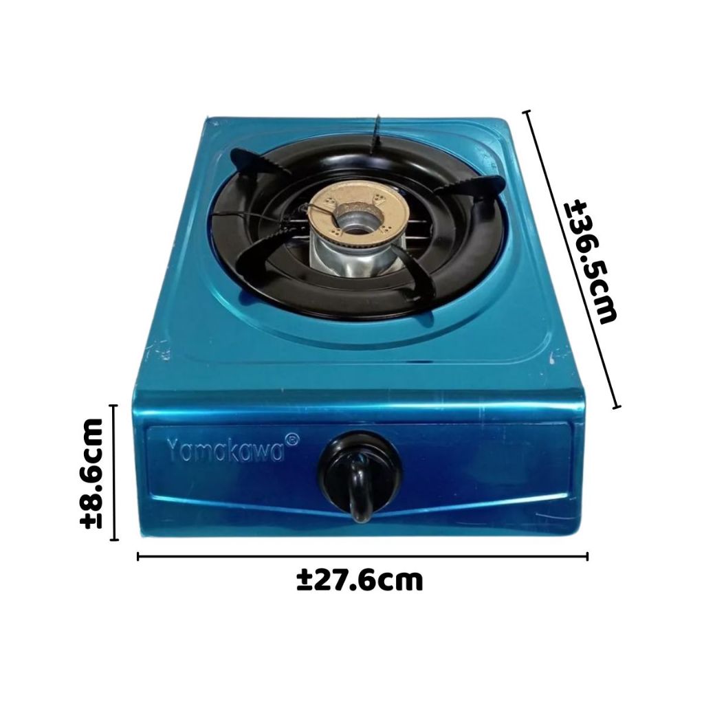 Kompor Gas Yamakawa 1 Tungku SNI YK-101 / Single Bruner Automatic Gas Stove / Alat Masak Tekanan Rendah Otomatis Bahan Stainless Alloy Anti Karat Super Kokoh Multifungsi / Peralatan Dapur Perlengkapan Rumah Tangga Hadiah Kado Pernikahan Hotpot Grill Shabu