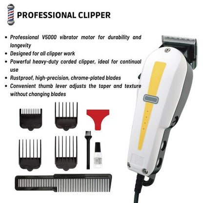 Alat Cukur Rambut Elektrik Mesin Cukuran Pemangkas Pemotong Rambut Jenggot Portable Profesional Hair Clipper Set