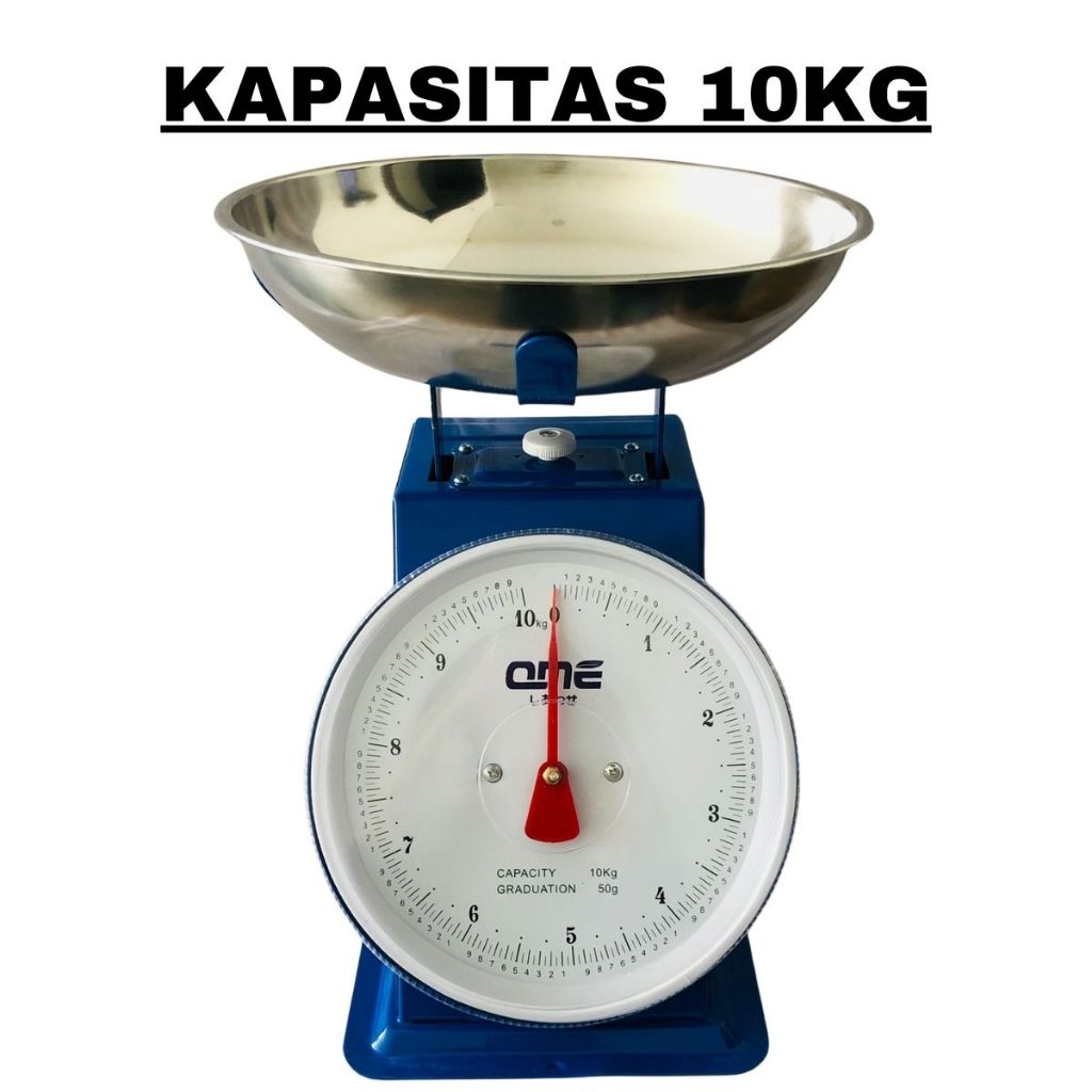 Timbangan Jarum Analog 5 10 15 20 Kg Dengan Mangkok / Kitchen Scale Alat Timbang Berat Garis Ukur Manual Buah Sayur Telur Kue Tepung Ikan Daging Bahan Besi Stainless Anti Karat / Peralatan Dapur Perlengkapan Rumah Tangga Pasar Warung Multifungsi Termurah