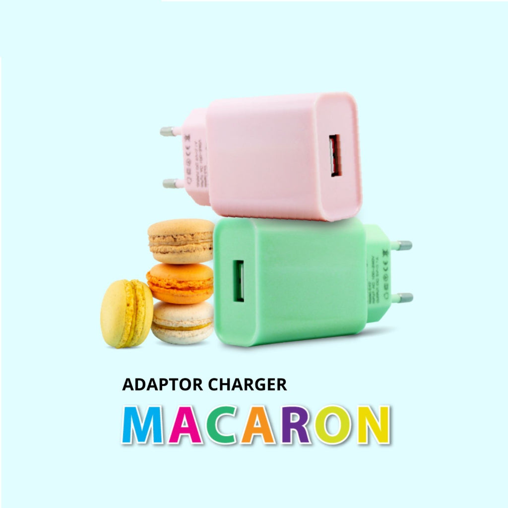 Adaptor Charger Macaron 3.1A Fast Charging - Kepala Batok Casan Kabel Charge Warna Pastel Soft Makaron Travel Adapter Colokan Hp Tablet Ipad Mofan Acc Accessories Mofana Mofanaccessories Accesories Termurah Grosir Dropship