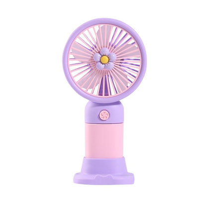 Kipas Angin Genggam Tangan Motif Bunga 2in1 + Holder Penyangga HP / Handy Mini Fan Portable Rechargeable Elektrik Karakter Lucu Travel Size Travelling Outdoor Konser Piknik Pantai Jogging CFD Jalan Luar Ruangan Make Up Skincare Kamar Emergency Multifungsi