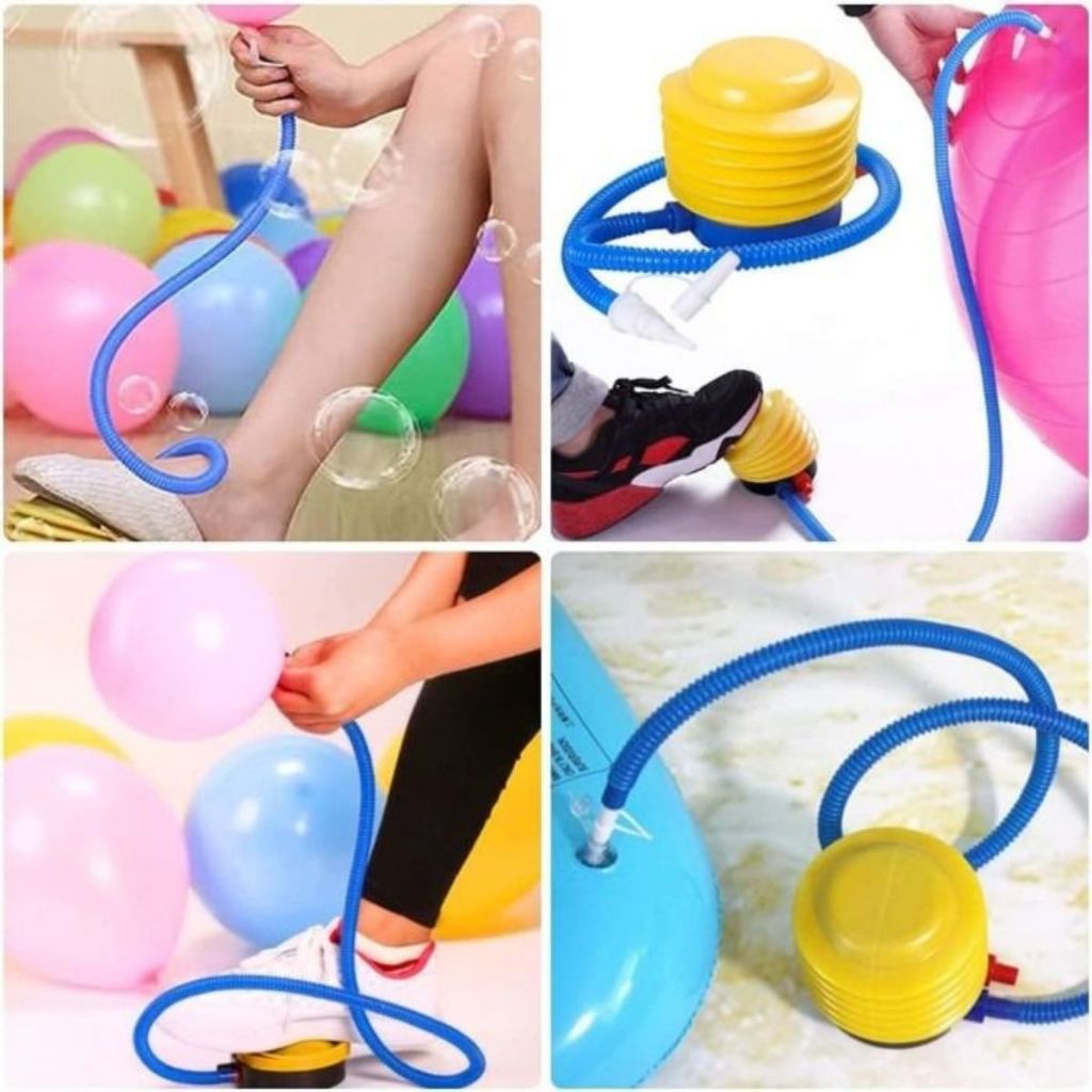 Pompa Angin Injak Kaki Manual / Alat Pompa Tiup Pelampung Balon Ban Kasur Kolam Renang Mainan Karet Praktis Serbaguna / Manual Foot Pump Portable Mudah Digunakan Mofan Accessories Mofana Mofanaccessories Acc