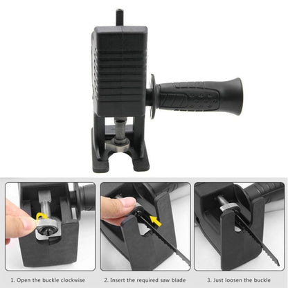 Gergaji Elektrik / Adaptor Reciprocating Jigsaw Portable Alat Pemotong Kayu Dahan Pohon Ranting Triplek Papan Multifungsi Bor Listrik / Konektor Electric Drill Peralatan Berkebun Perlengkapan Perkakas Mata Pisau Tajam Baja Saw Handle Gagang Anti Karat