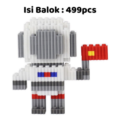 Lego Brick DIY 3D Karakter Kartun / Mainan Balok Susun Mini Motif Lucu / Mainan Edukasi Anak Melatih Ketangkasan Dan Kreativitas Anak / Nano Block Building Puzzle Hadiah Ulang Tahun Kado Goody bag Anak Sahabat Teman Pacar Koleksi Pajangan Hiasan Rumah