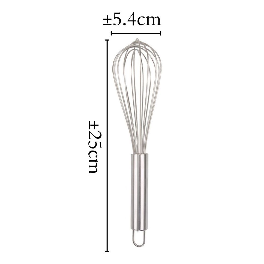 Pengocok Telur 10 Inch Manual Full Stainless Steel / Hand Mixer Egg Whisk Alat Pengaduk Adonan Kue Tepung Mentega Kopi Gula Dalgona Milkshake 10Inch Anti Karat / Peralatan Dapur Perlengkapan Rumah Tangga Praktis Termurah Murah Berkualitas