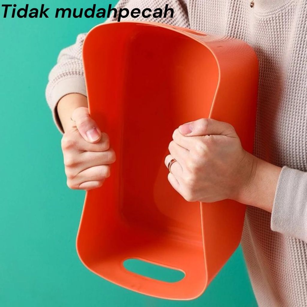 Kotak Penyimpanan Serbaguna / Storage Box Organizer Keranjang Plastik Kotak Simpan Makanan Snack Kosmetik Bumbu Dapur Kantor Sekolah Multifungsi