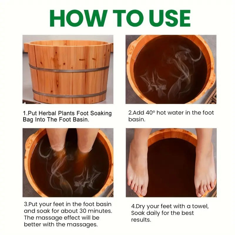 Herbal Body Soothing & Shaping Foot Soak Isi 8pcs / Detox Ramuan Terapi Pembakar Lemak Penyerap Racun Tubuh Pengencang Kulit Penghilang Stress Obat Refleksi Rendam Kaki Bahan Tumbuhan Alami Menurunkan Berat Badan Aliran Darah Meningkatkan Kualitas Tidur