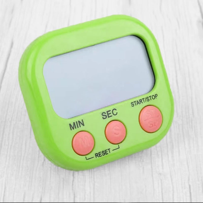 Timer Dapur Pengatur Waktu Masak Clock Stopwatch / Digital Kitchen LED Display Magnetic Alat Dapur Pengukur Timing Kematangan Memasak Merebus Oven Kue Makanan Tepat Waktu / Alarm Pengingat Belajar Olahraga Gym Berenang Lomba Hitung Mundur Multifungsi