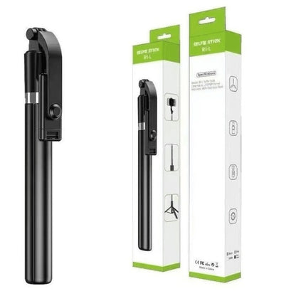 Tongsis 3in1 R1-L Tripod Bluetooth 170cm / Tongkat Narsis Mini Selfie Stick 360 Derajat Penyangga Kamera Handphone Untuk Travelling Dengan Tomsis Viral Praktis