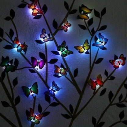 Lampu Kupu-Kupu Tumblr LED Dekorasi Ruangan Lucu Unik / Lampu Hias Dinding / Butterfly Lamp Hiasan Warna-Warni Untuk Hadiah Kado Ulang Tahun Teman Pacar Sahabat Souvenir Pernikahan Multifungsi