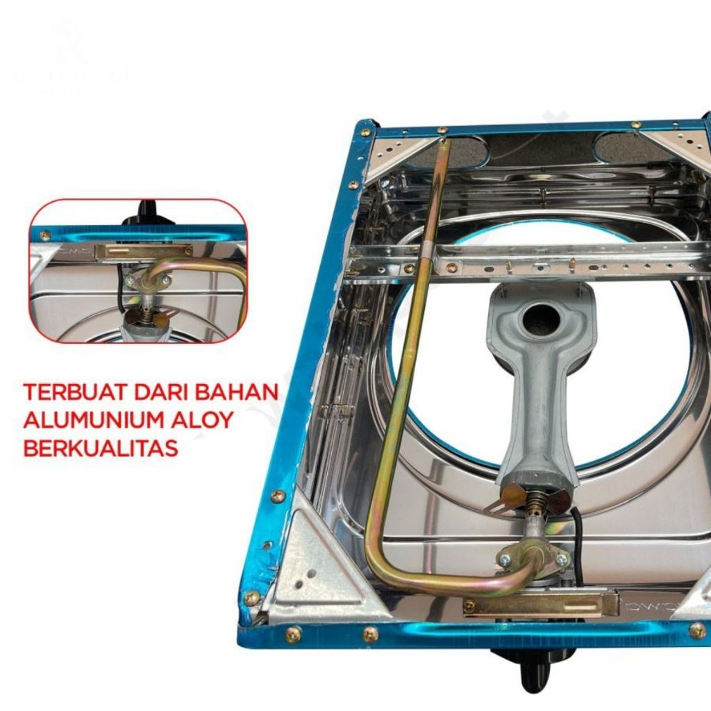 Kompor Gas Yamakawa 1 Tungku SNI YK-101 / Single Bruner Automatic Gas Stove / Alat Masak Tekanan Rendah Otomatis Bahan Stainless Alloy Anti Karat Super Kokoh Multifungsi / Peralatan Dapur Perlengkapan Rumah Tangga Hadiah Kado Pernikahan Hotpot Grill Shabu