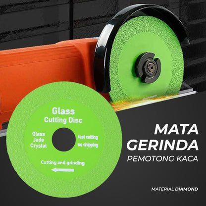 Mata Gerinda Pemotong Kaca Keramik Garnit Marmer Batu Akik Bevel Ubin Ketebalan 1mm Ultra Tipis Roda Cakram / Penghalus Pinggiran Pengasah Penajam Pisau Gergaji / Glass Cutting Grinding Disc Diamond Blade Presisi Circular Saw Alat Potong Baja Anti Karat