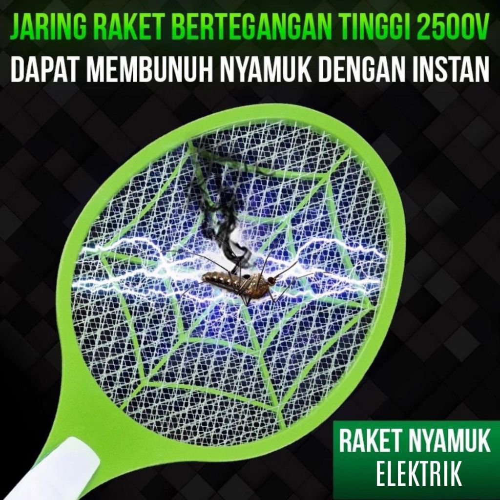 Raket Nyamuk Elektrik Rechargeable / Mosquito Trap Killer / Alat Pembunuh Pembasmi Hama Serangga Lalat Semut Laron Laba Daya Isi Ulang Praktis Super Ampuh Tegangan Tinggi Setrum Kejut Listrik Struman Setruman Sengatan Binatang Insect Terlaris Mofan Acc