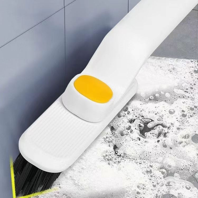 Sikat Toilet 3in1 + Pinset Penjepit / Alat Pembersih Dapat Diputar 360Â° Cuci Lantai Kamar Mandi WC Celah Sudut Ubin Kaca Keramik Serbaguna / Cleaning Brush Gagang Panjang Fleksible Peralatan Kebersihan Rumah Tangga Praktis Multifungsi