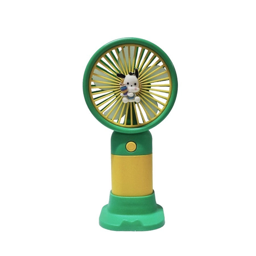 Kipas Angin Genggam Tangan Motif Karakter Lucu + Holder Penyangga HP / Handy Fan SX-117 Mini USB Cooling Fan Portable / Pendingin Rechargeable Elektrik Travel Size Travelling Outdoor Konser Piknik Pantai CFD Jogging Jalan Luar Ruangan Make Up Multifungsi