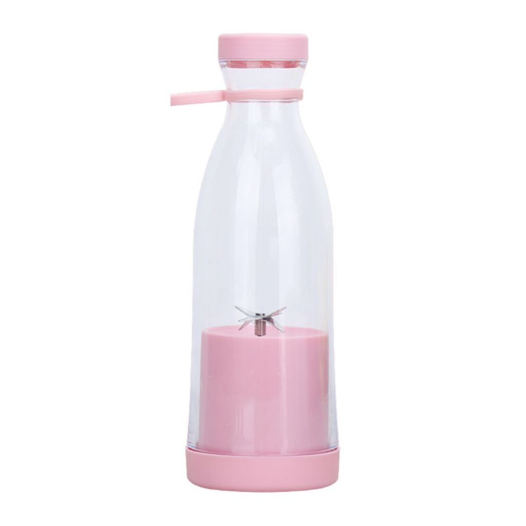 Blender Botol Shake N Go / Portable Juicer Cup 6 Mata Pisau Rechargeable / Alat Pembuat Minuman Jus Buah Sayur Elektrik Tanpa Colok Listrik / Botol Penggiling Juice Praktis / Travel Bottle Size Multifungsi Kantor Olahraga Kuliah Shaker Mixer