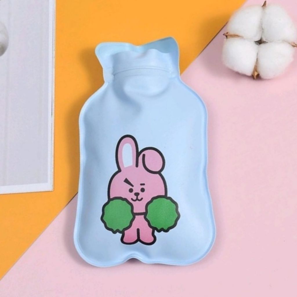 Alat Kompres Air Panas Dingin Mini Portable / Water Ice Bag Kantong Penurun Demam Anak Dewasa Pereda Sakit Memar Nyeri Perut Haid Kembung Rematik Kesemutan Punggung Pinggang Kaki Tangan Motif Gambar Lucu