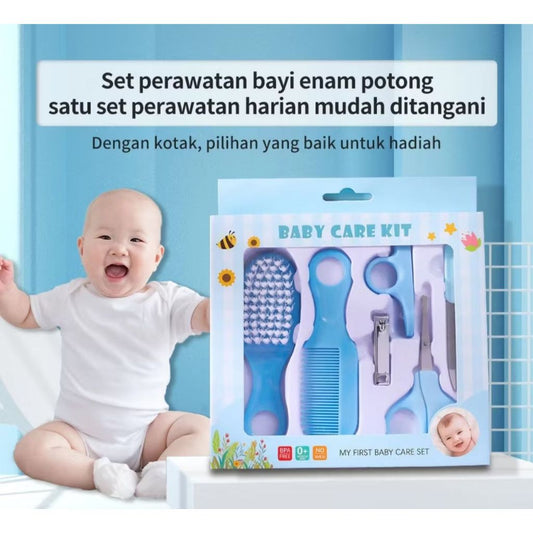 Alat Perawatan Bayi 6in1 / Baby Care Nail Kit Set Sisir Gunting Kikir Pembersih Kuku / Perlengkapan Bayi Baru Lahir Isi 6 Pcs Hadiah Kado Lahiran Newborn Gift Lengkap Termurah Berkualitas Perempuan Laki-Laki