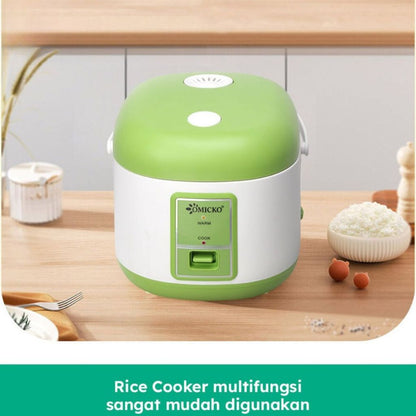 Magic Com 1.2L Omicko / Rice Cooker Mesin Penanak Nasi Rebus Kukus Ukuran 1.2 Liter Anti Lengket Multifungsi