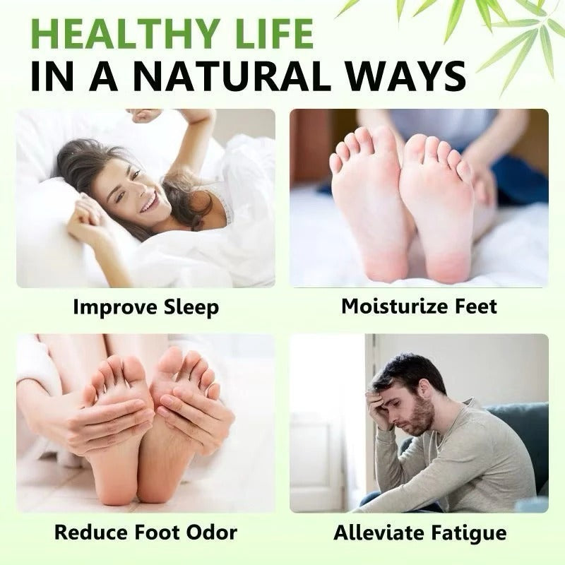 Deep Cleaning Foot Patch 10pcs / Koyo Kaki Detox Herbal Ramuan Terapi Penyerap Racun Penghilang Rasa Lelah Isi 10 Pcs / Obat Refleksi Kaki Bahan Tumbuhan Alami