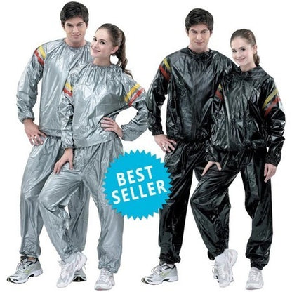 Baju Sauna Suit Satu Set Size XL XXL Pelangsing Jogging Olahraga Baju Sauna Sauna Suit