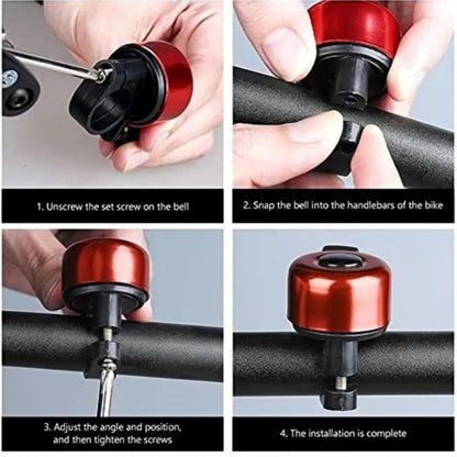 Bel Sepeda Klakson Mini Bicycle Bike Ringing Bell Elegant / Lonceng Kecil Nyaring Sepeda MTB FIXIE BMX Klasik Manual Bunyi Nyaring Bahan Alloy Anti Karat Tahan Lama / Aksesoris Klakson Multicolor Mudah Dipasang / Cocok Untuk Semua Jenis Sepeda