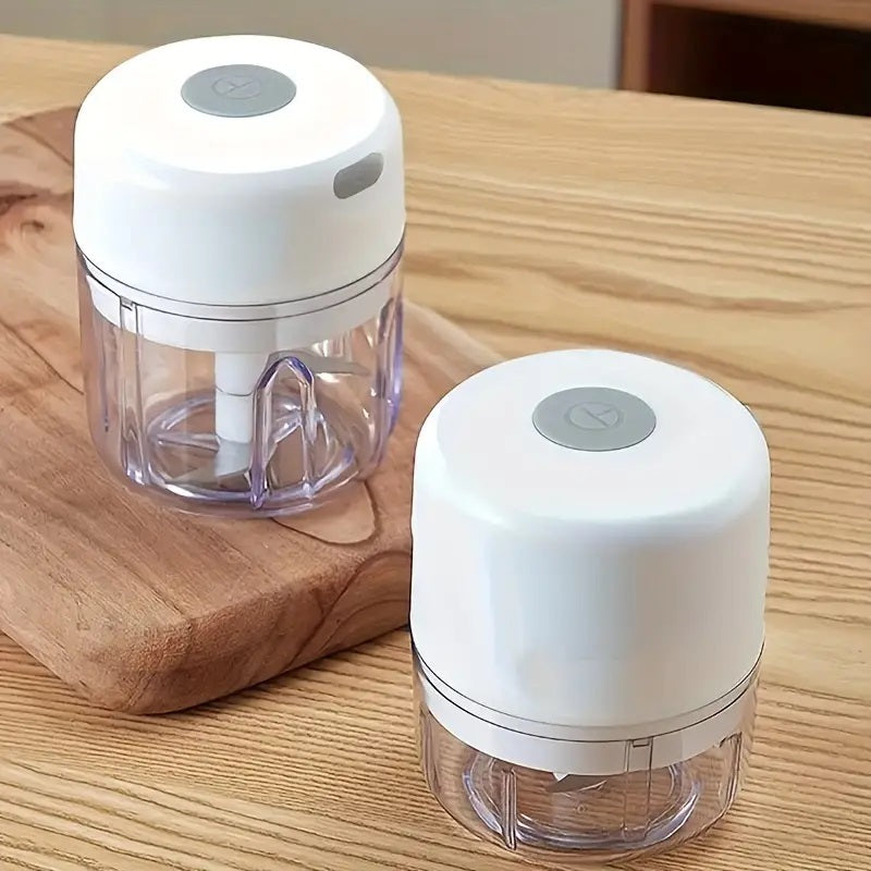 Food Chopper Mini Elektrik / Blender Portable Rechargeable USB Food Grade / Alat Penghalus Makanan Bumbu Dapur Penggiling Daging Sayur Bawang Cabe Food Processor / Perlengkapan Dapur Meat Grinder Cutter Serbaguna