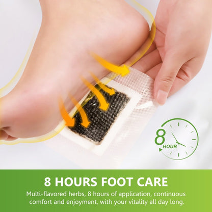 Deep Cleaning Foot Patch 10pcs / Koyo Kaki Detox Herbal Ramuan Terapi Penyerap Racun Penghilang Rasa Lelah Isi 10 Pcs / Obat Refleksi Kaki Bahan Tumbuhan Alami