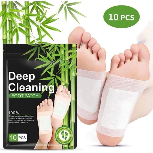 Deep Cleaning Foot Patch 10pcs / Koyo Kaki Detox Herbal Ramuan Terapi Penyerap Racun Penghilang Rasa Lelah Isi 10 Pcs / Obat Refleksi Kaki Bahan Tumbuhan Alami