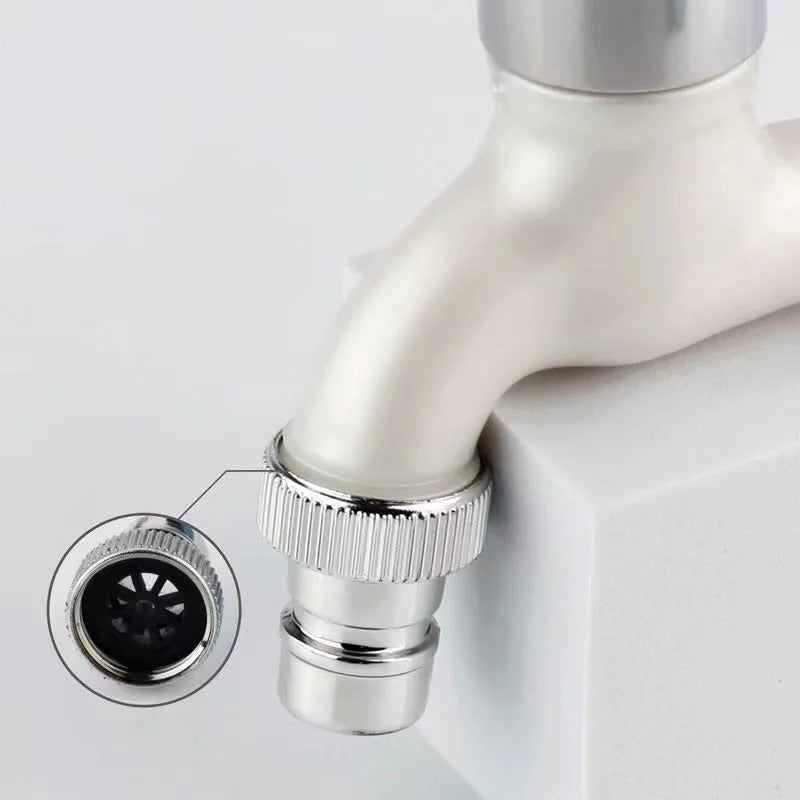 Kran Air Plastik Drat Kuningan 1/2 Inch Model Engkol Tap Water Faucet / Keran Tembok Untuk Kamar Mandi Mesin Cuci Wastafel Toilet Taman Multicolor Bahan Berkualitas Air PAM Sumur Tanah Pipa Dinding Mofan ACC Mofana Accessories Mofanaccessories Aksesoris