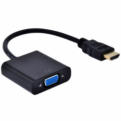 Converter Kabel To VGA Adapter Without Audio / Konektor Male To VGA Female Adapter For Komputer Laptop PC To Monitor Mofana Mofan Accessories Acc Mofanaccessories