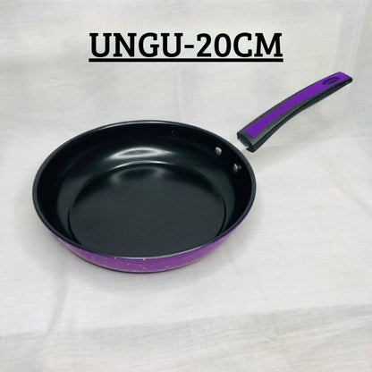 Teflon Serbaguna 18 CM Anti Lengket Frypan Ring - Alat Wajan Penggorengan Bentuk Bulat Gagang Panjang Untuk Goreng Tumis Rebus Non-stick / Panci Tempat Memasak Praktis Tahan Karat Food Grade / Peralatan Dapur Perlengkapan Rumah Tangga Multifungsi
