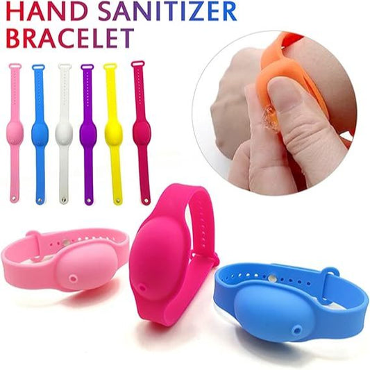 Gelang Hand Sanitizer Jam Tangan Pakai Bentuk Portable Gelang Kesehatan Pembersih Kuman Praktis Mudah Anti Virus