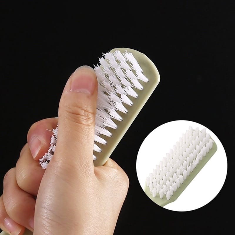 Sikat Gagang Serbaguna / Alat Gosok Pembersih Sepatu Baju Pakaian Lantai Dinding Kamar Mandi Toilet Dapur Wastafel / Bathroom Brush With Handle / Sikat Bulu Tebal Pengangkat Kotoran Anti Noda Multifungsi