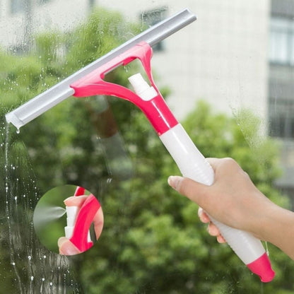 Wiper + Spray 2in1 Window Cleaner - Alat Pengangkat Kotoran Debu Pembersih Ruangan Rumah Kaca Jendela Cermin Meja Dapur Kamar Mandi Mobil Anti Jamur / Tabung Semprotan Air Sabun Otomatis Gagang Panjang / Peralatan Kebersihan Rumah Tangga Praktis Mofan Acc