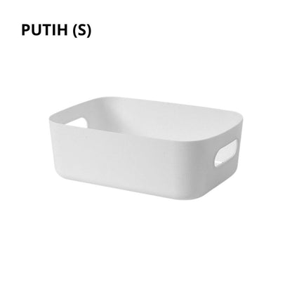 Kotak Penyimpanan Serbaguna | Storage Box | Container Makanan Keranjang Plastik Tempat Kosmetik Bumbu Snack Multifungsi